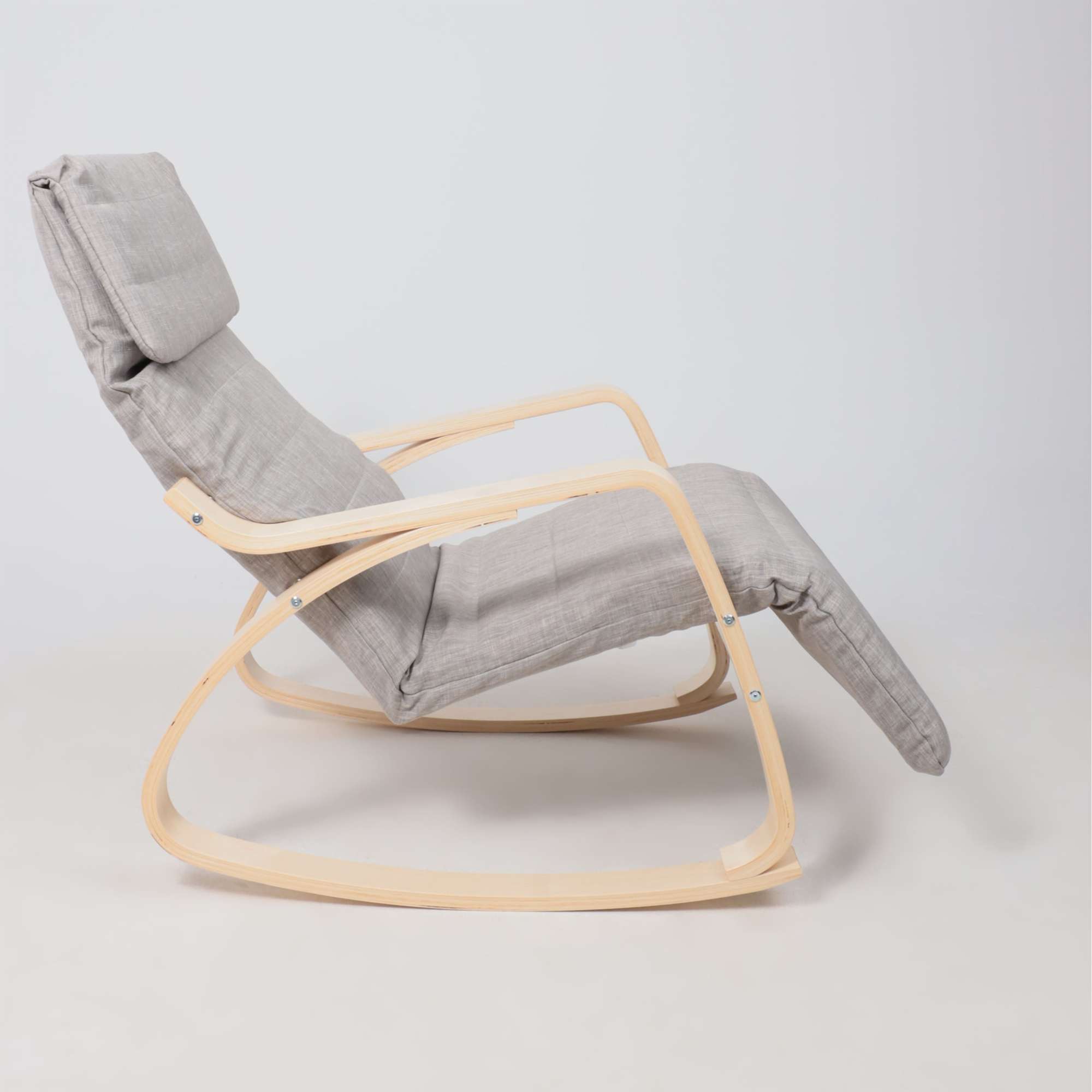 Кресло-качалка SMART, ткань, серый Gray-L