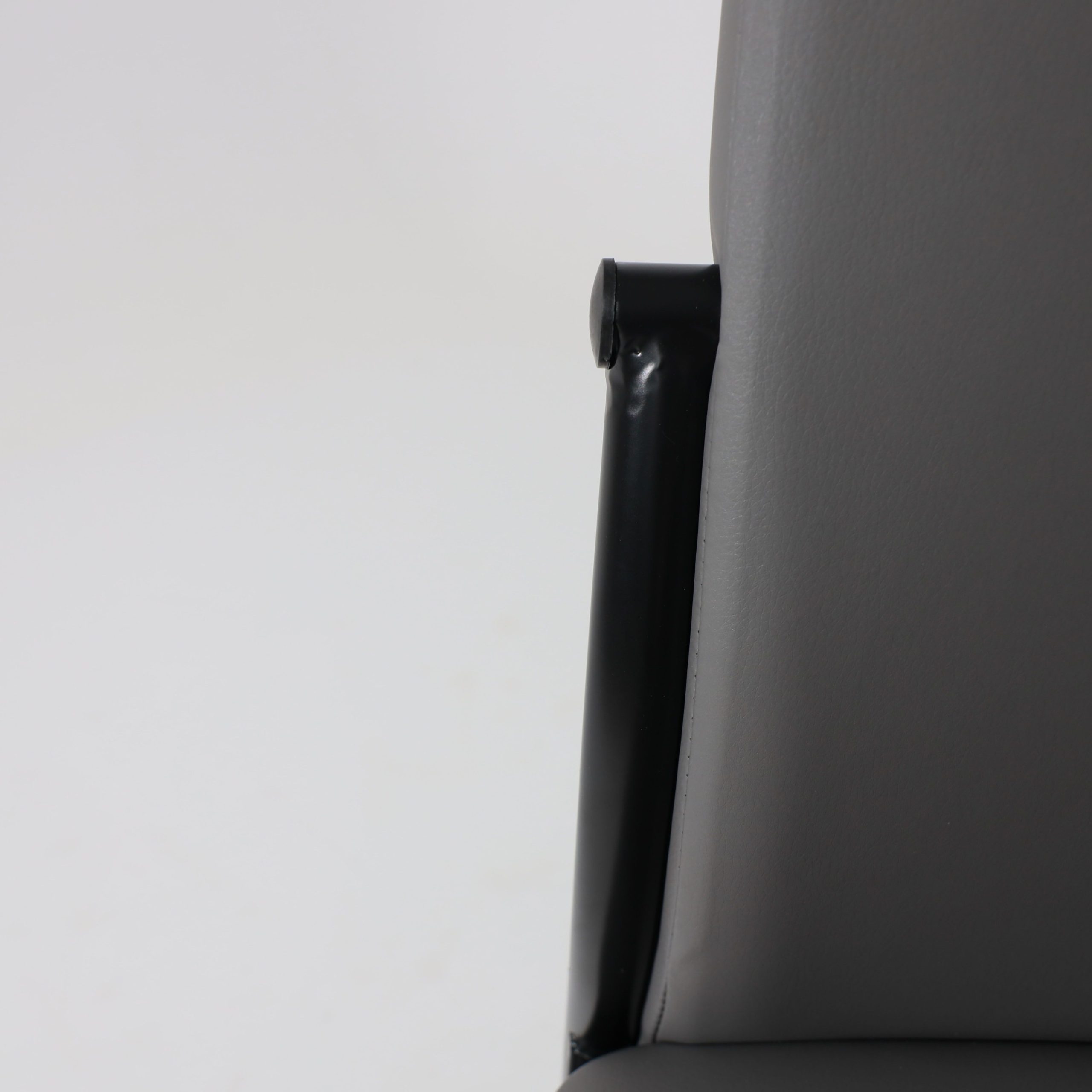 Стул DENVER, экокожа, серый PU 611/черный