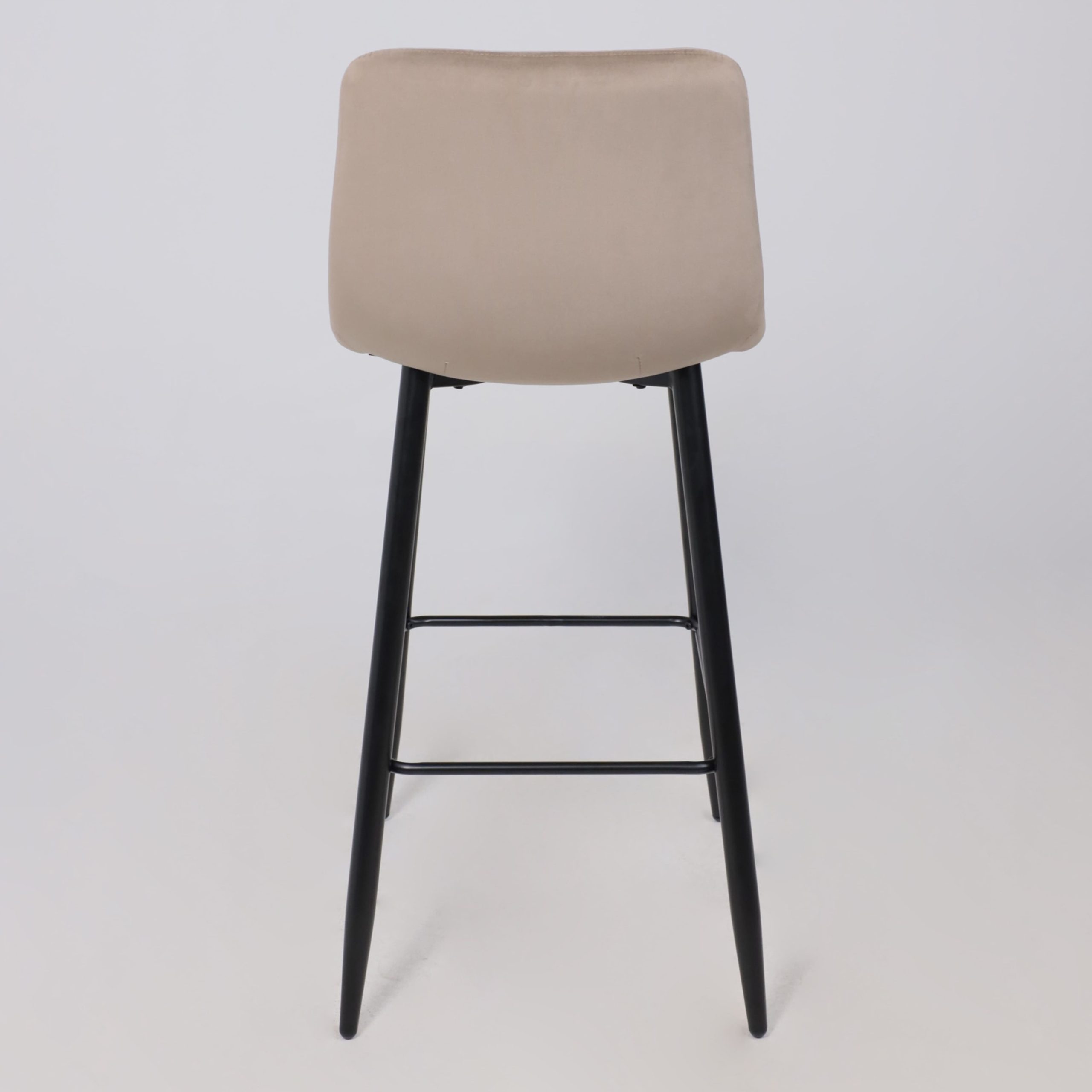 Стул STELLA, барный, бежевый велюр HLR08/черный
