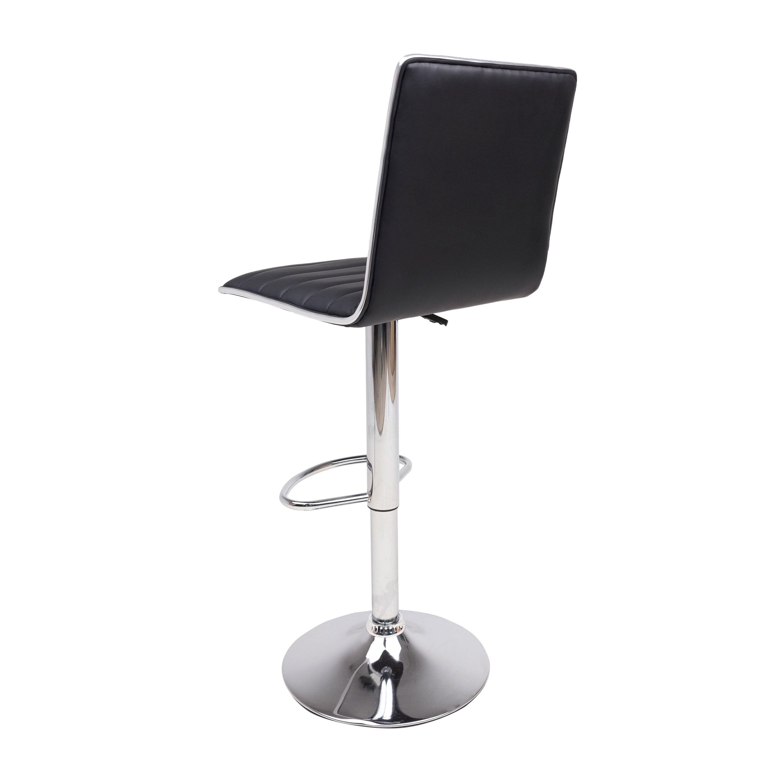 Стул барный DARSY, экокожа, черный/хром