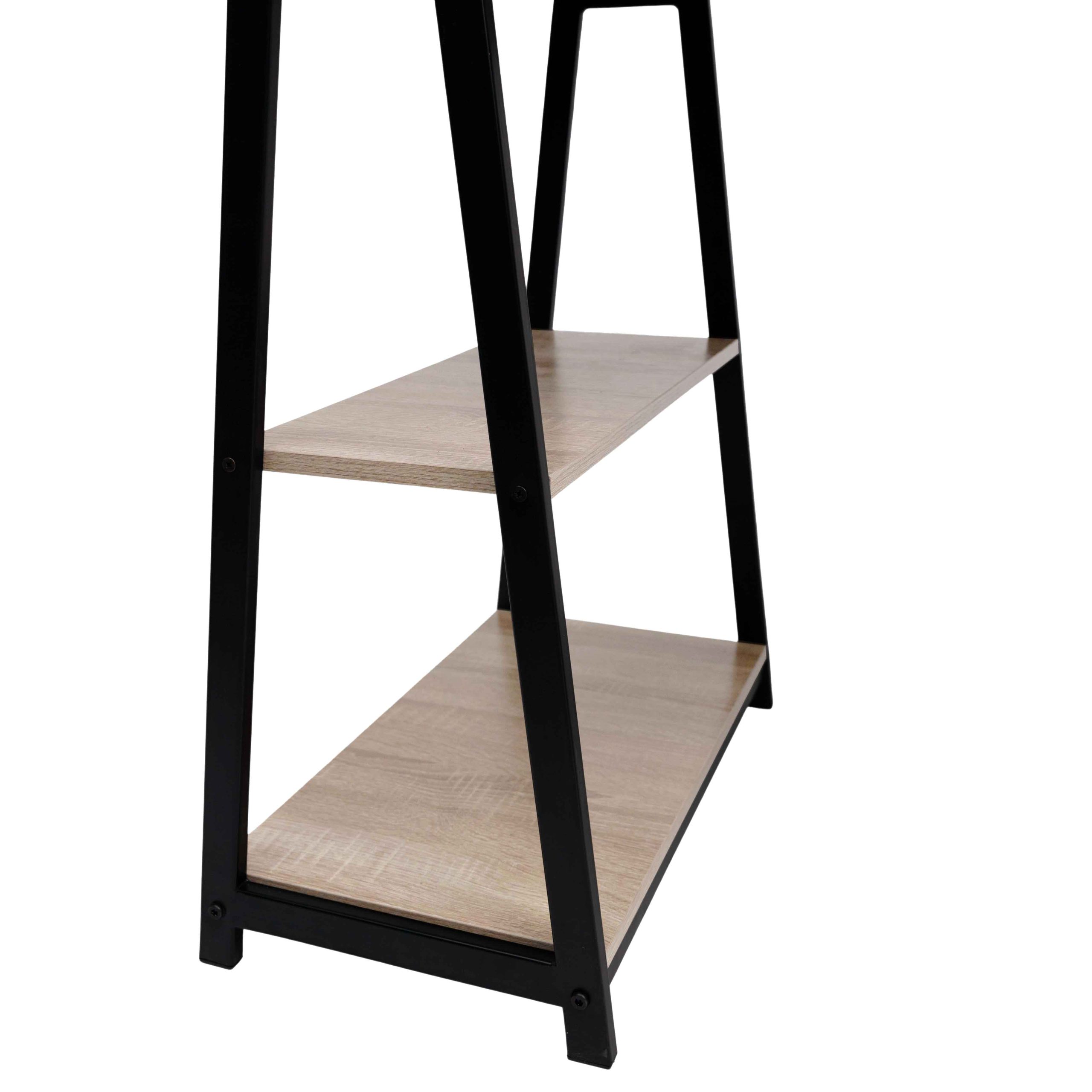 Стол письменный TOPAZ, светлый дуб/черный металл, 1200*600*770