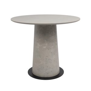 Стол AV 2317, МДФ+керамика, нераздвижной 900 серый, матовый CARMEN LIGHT GREY/черный+HPL Бетао