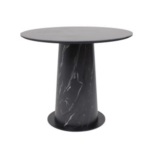 Стол AV 2317, МДФ+керамика, нераздвижной 900 черный, матовый SHAKESPEARE/черный+HPL Асти