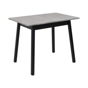 Стол TIRK RADIAL-94, раздвижной 94(126)х64, Серый сланец/Чёрный