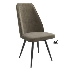 Стул LEONARD M-R1 360, b05 LATTE LUXчерный