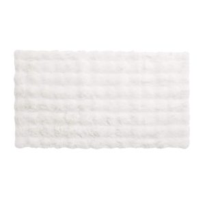 Ковер BUBLE FAUX FUR, белый, 60*110см