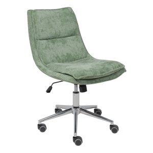 Кресло LOLA, зеленая рогожка GY91-14/хром