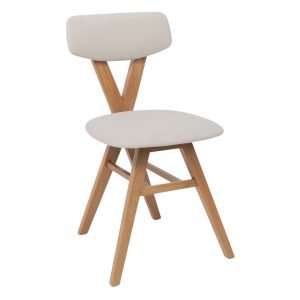 Стул ТВИСТ, кремовый велюр Maxx 100/светлый дуб