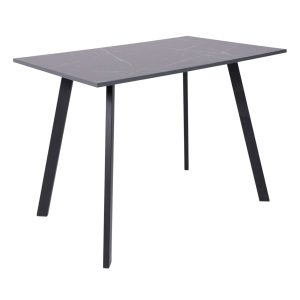 Стол SOLO 102*67, Мрамор неро маркина/черный