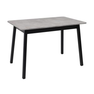 Стол TIRK RADIAL-110, раздвижной 110(142)х70, Серый сланец/Чёрный