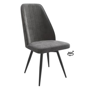 Стул LEONARD M-R1 360, b28 ANTRACITE LUXчерный