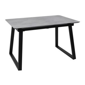 Стол AV 1208, HPL+МДФ,  раздвижной 1200 (1600)*800 Мрамор Марквина синий/черный