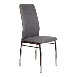 Стул ADELE, серая ткань Seattle 005/хром