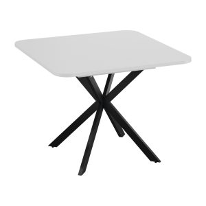 Стол раздвижной ЛИССАБОН Тип 1, 1000(1315)х1001х750, черные опоры/белый