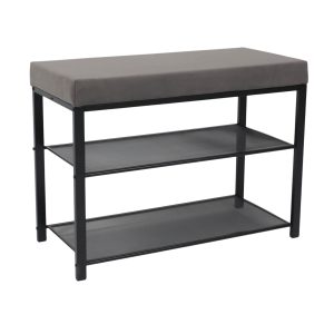 Банкетка ТОРОНТО 23S, серый/черный