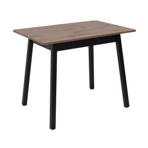 Стол TIRK RADIAL-94, раздвижной 94(126)х64, Дуб Веллингтон/Чёрный