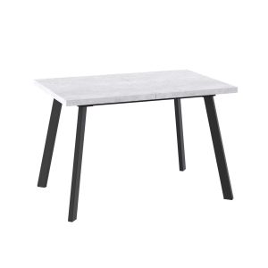 Стол BORG-140, раздвижной 140(180)х85, Серый сланец/Чёрный