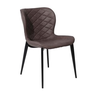 Стул AV 470, коричневая замша Kiprus 04/черный