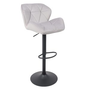 Кресло BERLIN, серый велюр HCJ-37/черный