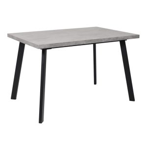 Стол BORG-120, раздвижной 120(160)х80, Серый сланец/Чёрный