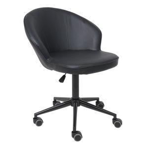 Кресло FOXY, экокожа, черный/черный