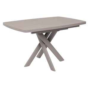 Стол LEONEL-130, раздвижной 130(165)х85, Бежевый камень-HPL/Капучино