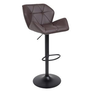 Кресло барное BERLIN GB, Pegaso шоколад экокожа/черный