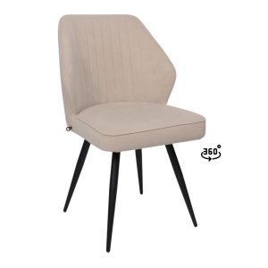 Стул MICHAEL-R1 360, b03 CREAM LUXчерный