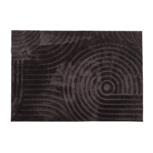 Ковер GEOMETRY FAUX FUR, геометрия, темно-серый 120*170см