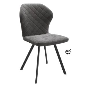 Стул ROBBY D-R 360, b28 ANTRACITE LUXчерный