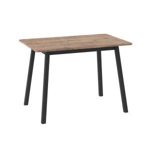 Стол TIRK RADIAL-110, раздвижной 110(142)х70, Дуб Веллингтон/Чёрный