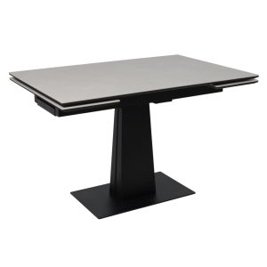 Стол AV 2119, МДФ+керамика, раздвижной 1200 (1800)*800 серый, матовый CARMEN LIDHT GREY/черный