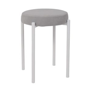 Табурет BOB, b20 SILVER LUXбелый