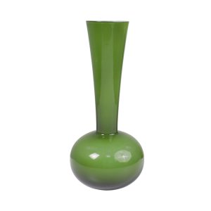 Ваза керамическая FLORA, зеленый, 8*32см