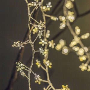 Светодиодная гирлянда AKS тип 4 ( Звездочки 84LED, 2.15м, 3АА )