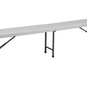 Скамья складная 183*30*43, белая