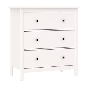 Комод САГА 3 ящика, белый (2.08.02.020.1 RU)