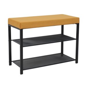 Банкетка ТОРОНТО 23S, горчичный/черный