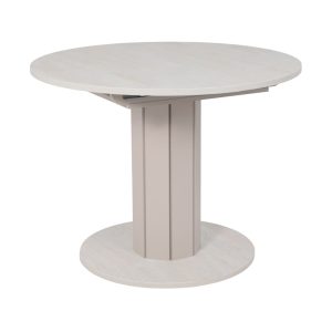 Стол раздвижной на опоре ONTARIO,1000(1300)*760*1000, (ледяное дерево/персидский жемчуг)